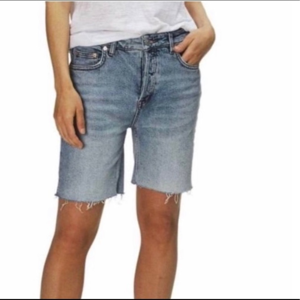 Free people Bermuda shorts pacific blue wash
